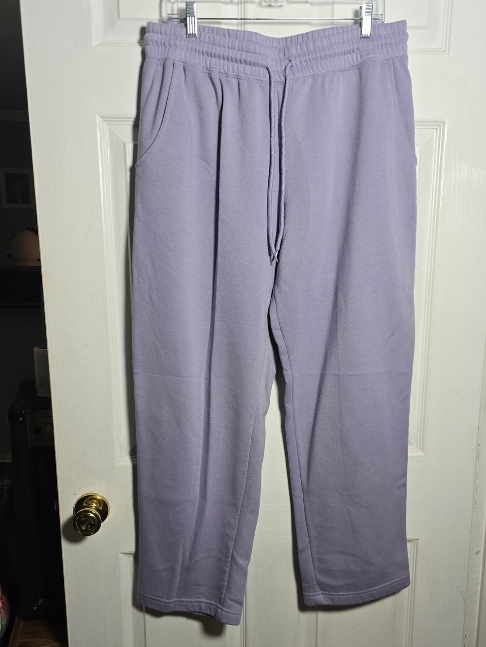 just be Lavender 1X Cozy Drawstring Lounge Pants
